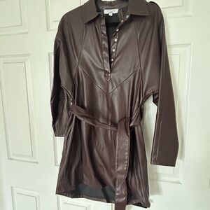 Marissa Webb Dark Brown Leather Jacket